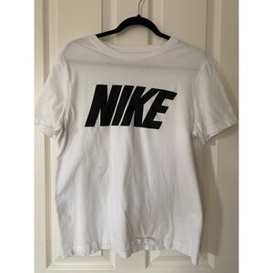 Men’s Nike White & Black Logo T-Shirt